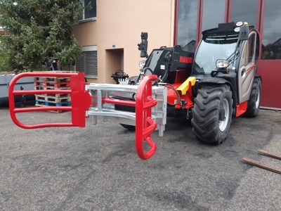 Manitou pince à balles de silo chargeuse de ferme chargeuse télescopique chargeur