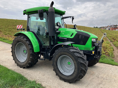 Deutz-fahr 5115 mit Druckluft, Vorderachsfederug