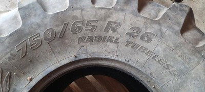 1 Stück AS-Reifen 750/65 R26, Michelin MegaXbib