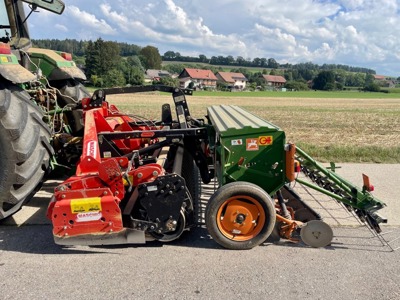 Semoir Amazone D8 + Herse rotative Maschio