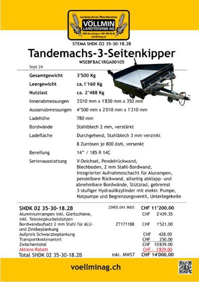 Autoanhänger Stema SHDK 02 35-30-18.2B