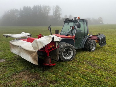 Aebi TT 270 mit Mähwerk und Bandheuer