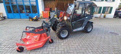 Sichelmulcher Maschio mit Merthens Rahmenaufbau