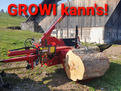 Waagrechtspaltmaschine GROWI "Die SCHNELLEN"