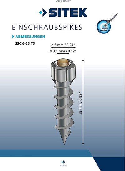 Schraubspikes Grizzly Snow  Stud