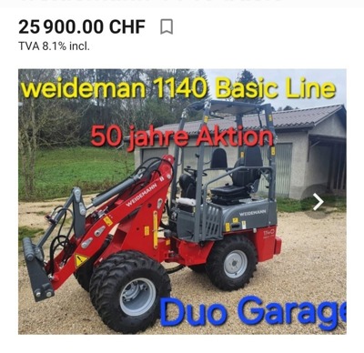 Weidemann 1140 Basic line