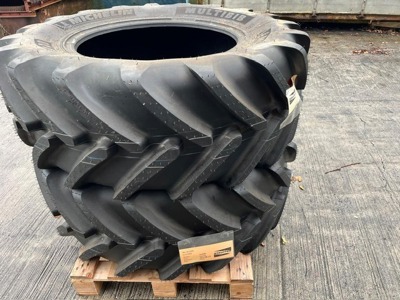 2 pneus 480/65R28 Michelin Multibib