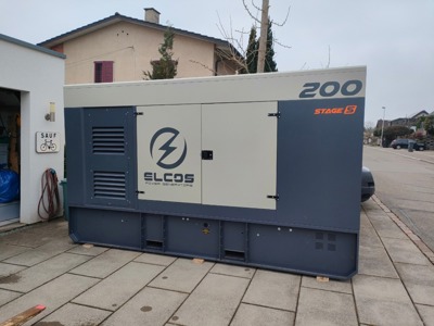 Aktion! Stage V 200 kVA Generator Elcos 220/200 SS