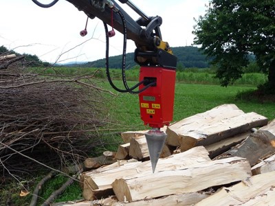 Kegelspalter Holzspalter Erdbohrer Bagger 500 ccm