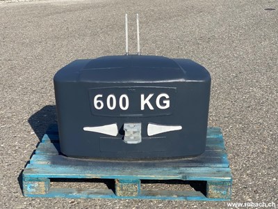 Frontgewicht 600 Kg, Kat. 2, Beton