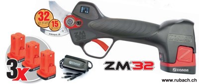 Zanon ZM32, Akku-Baumschere, Schnittdurchmesser 32-15mm