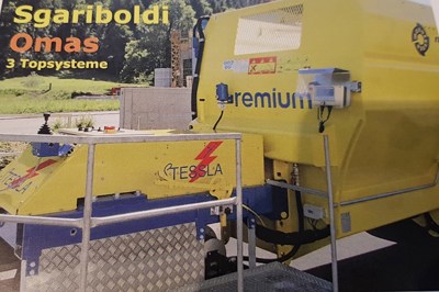 Futtermischwagen Sgariboldi STESSLA, elektrisch fahrbar