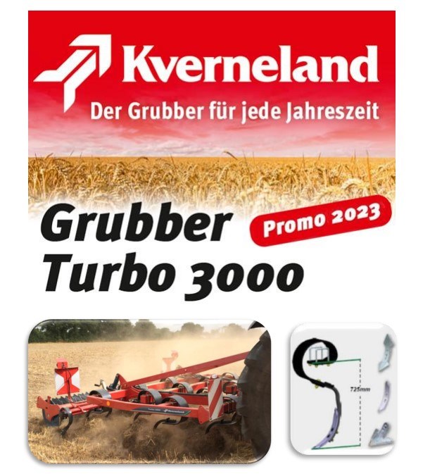 KVERNELAND Promo Aktion Grubber / Cultivateur / Turbo 3000