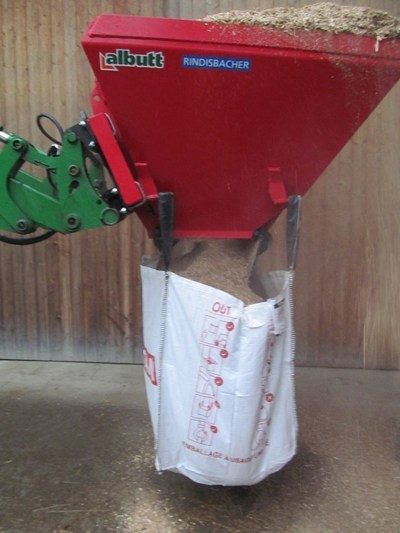 Bigbag-Füllschaufel, 1m3, mit hydraulischer Bodenklappe/Benne remplissage sacs Big-Bag