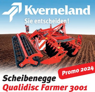 KVERNELAND Promo Aktion Scheibenegge / Déchaumeuse é disques / Qualidisc Farmer 3001